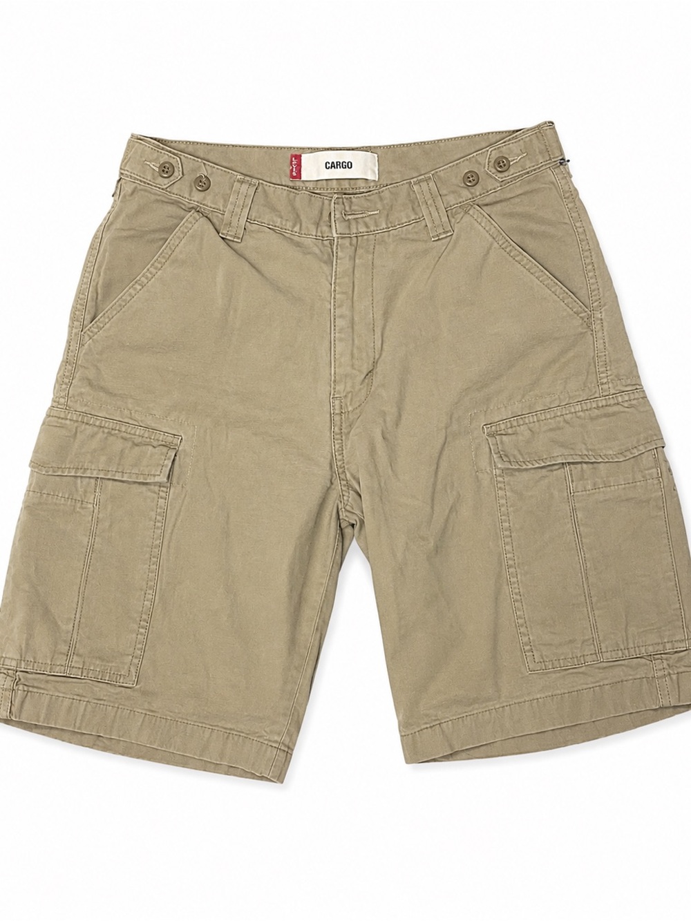 Levi’s Cargo Shorts W30 Khaki Utility Military Y2K Baggy Men’s Streetwear